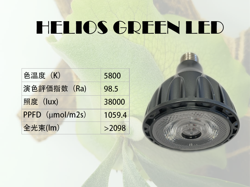 ２個以上送料無料！】Helios Green LED HG24 植物育成ライト(Black