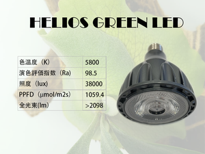 Helios Green LED HS24 detail
